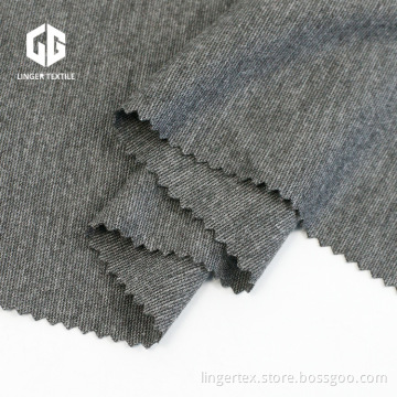 TR Grey Melange Spandex Roma Fabric Use